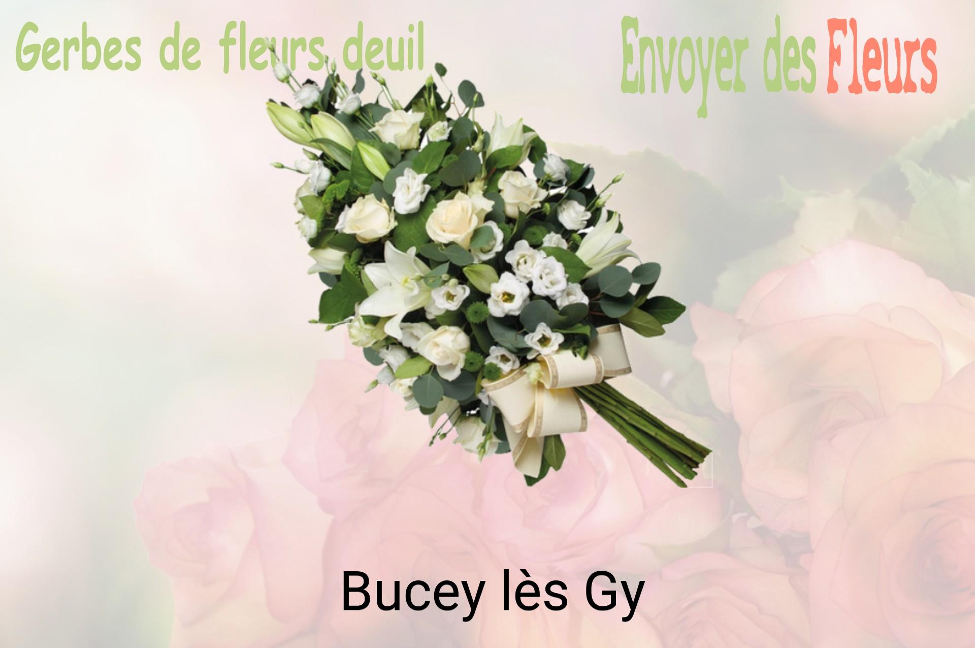 Gerbe de fleurs de deuil livrée à Bucey-lès-Gy